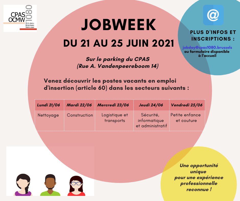 Affiche JOBWEEK 21-25 juin 2021