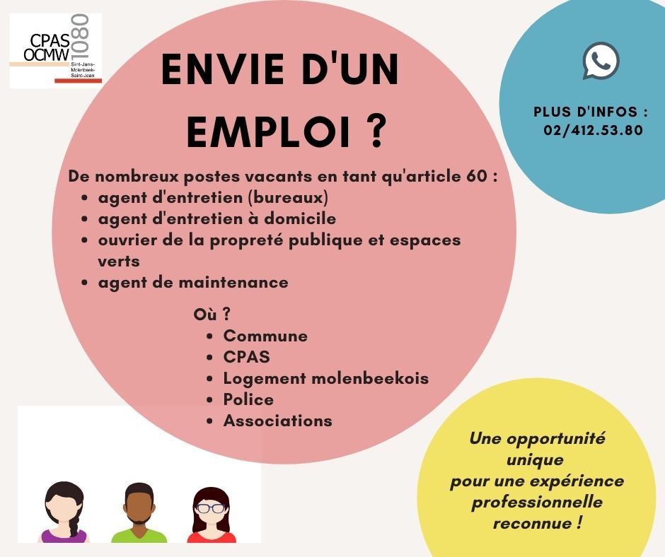 Postes vacants Article 60