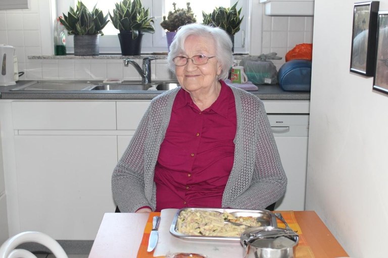 Repas à domicile dame