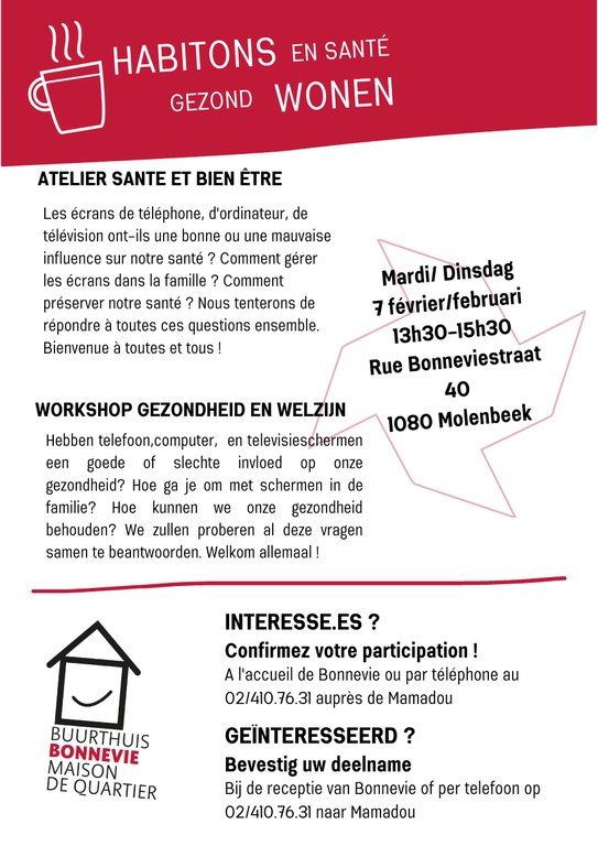 Affiche atelier 3 santé et bien-être