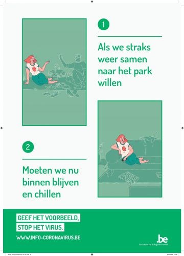 Corona binnen blijven