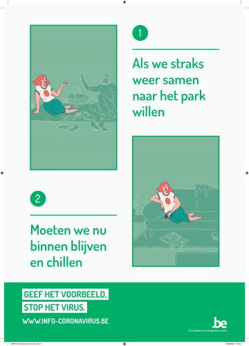 Corona binnen blijven